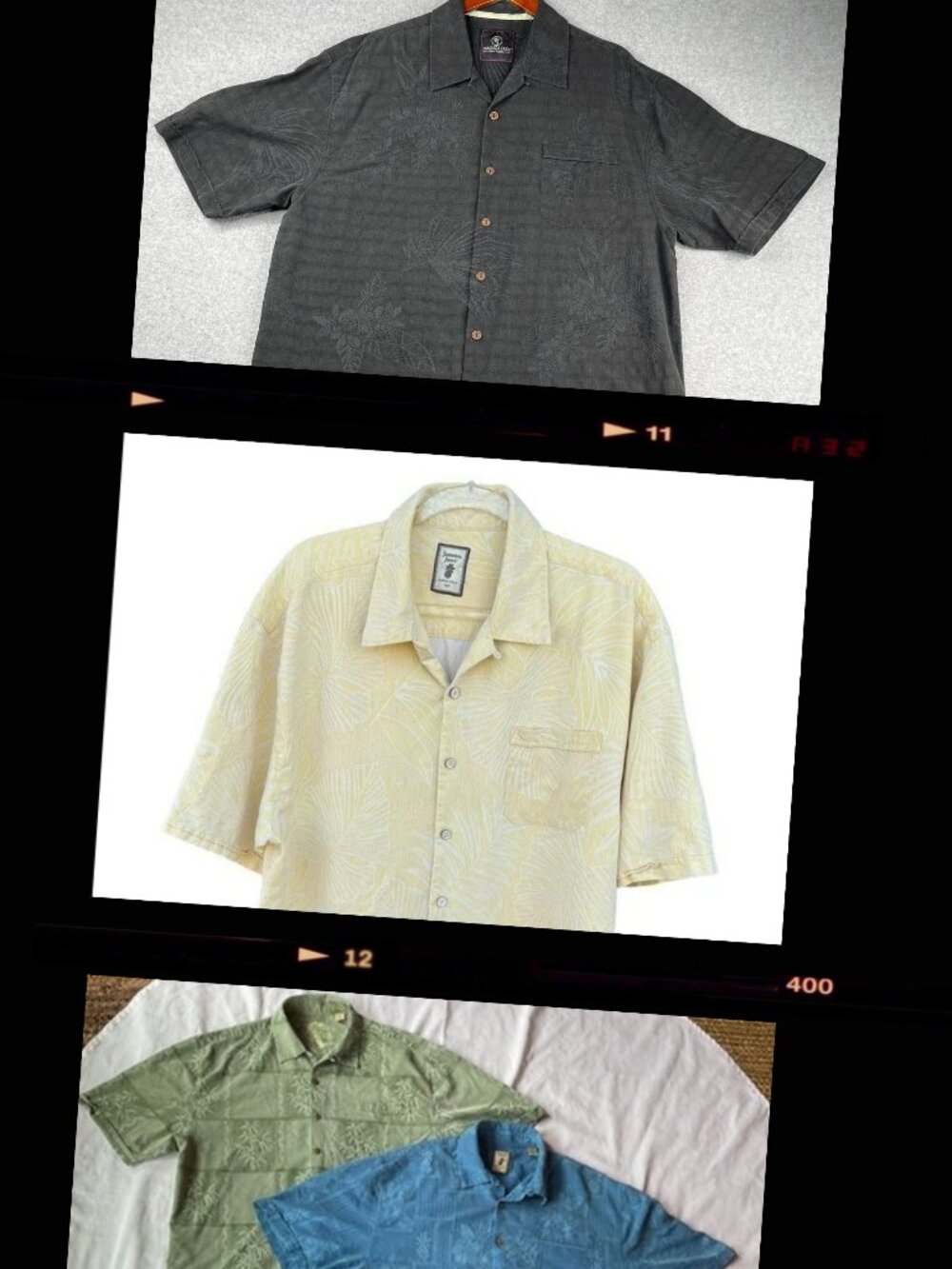 4 Men's XL silk Caribbean shirts
